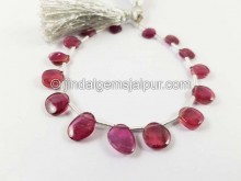 Rubellite Smooth Slices Beads